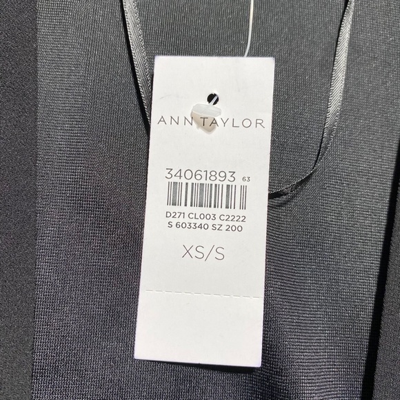 Ann Taylor Womens Velvet Tonal Trim Kimono 3/4 Sleeve Size XS/S Black‎ - Picture 6 of 9